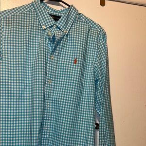 Ralph Lauren Blue Casual Button Down Shirt